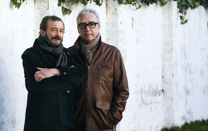 El actor Juan Diego (izquierda) y el escritor Juan Jos&eacute; Mill&aacute;s.