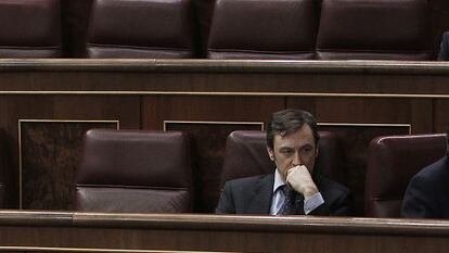 El diputado del PP Rafael Hernando, en el Congreso.