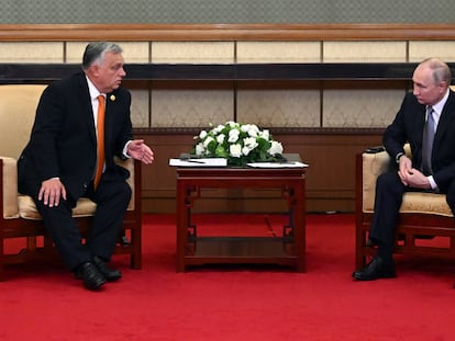 Orbán y Putin, el pasado octubre en Pekín.