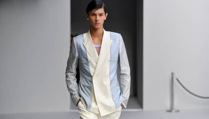 Nicolás de Dinamarca, en el desfile de Dior, el pasado 23 de junio.