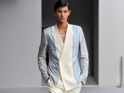 Nicolás de Dinamarca, en el desfile de Dior, el pasado 23 de junio.