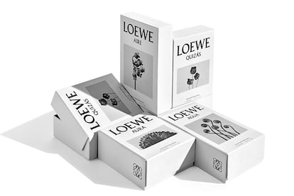 Imagen del nuevo packaging de Loewe Perfumes.