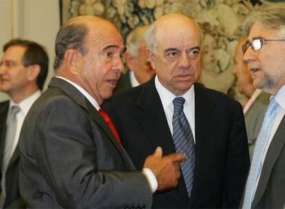 Emilio Botín, presidente del Banco Santander, y Francisco González, presidente del BBVA.