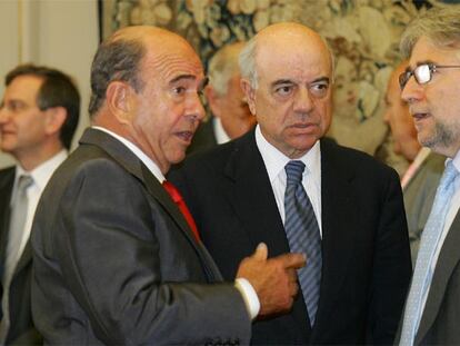 Emilio Botín, presidente del Banco Santander, y Francisco González, presidente del BBVA.
