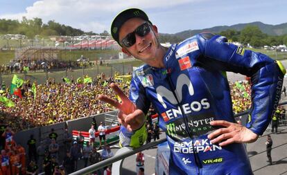 Valentino Rossi, el año pasado en Mugello. 