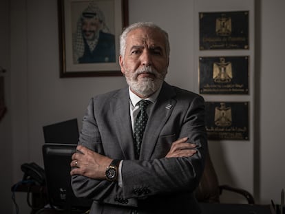 Raouf Al Malki, en la embajada de Palestina en Bogotá, el 2 de noviembre del 2023.