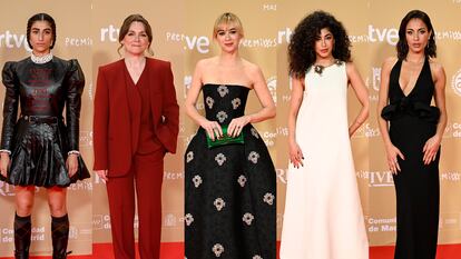 Algunas de las invitadas a los Premios Forqué 2024, celebrados la noche del sábado en Madrid.