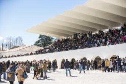 Panor&aacute;mica de las tribunas, decladaras Bien de Inter&eacute;s Cultural.