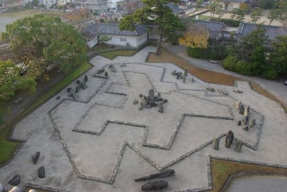 Jardín del Castillo Kishiwada, 1954, de Mirei Shigemori.