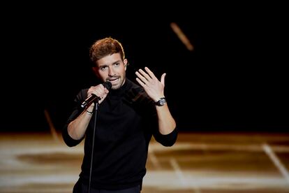 Pablo Alboran actuando en la gala de los premioso Jose Maria Forqué en enero de 2021 en Madrid.