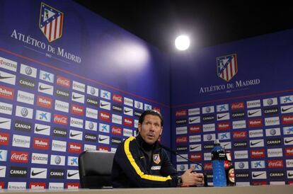 O técnico do Atlético de Madri, o argentino Simeone.