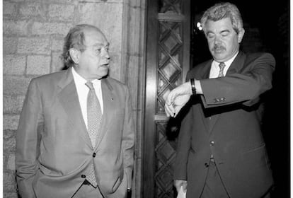 Jordi Pujol y Pasqual Maragall, en una imagen de archivo.