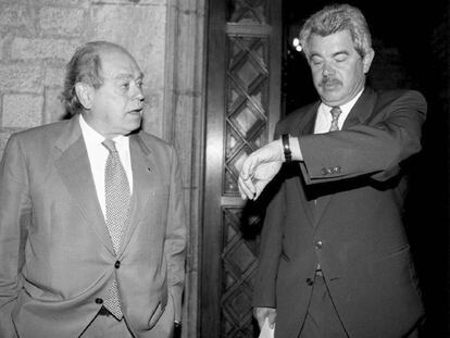 Jordi Pujol y Pasqual Maragall, en una imagen de archivo.