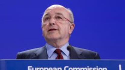 El vicepresidente de la Comisión Europea (CE) y responsable de Competencia, Joaquín Almunia.