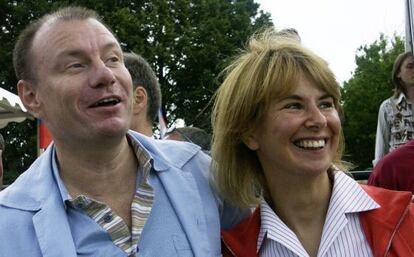 Vladímir Potanin y su exesposa Natalia.