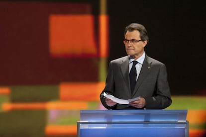 Artur Mas, presidente de la Generalitat en funciones y candidato de CiU.