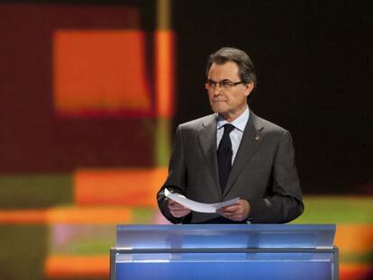 Artur Mas, presidente de la Generalitat en funciones y candidato de CiU.