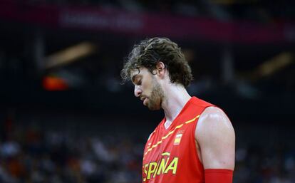 Pau Gasol durante el partido.