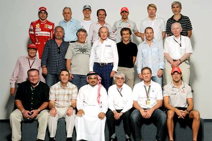 18 campeones de fórmula uno se han reunido en el circuito de Sakhir para conmemorar el 60º aniversario del inicio de la fórmula uno
