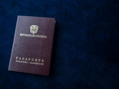 Un pasaporte colombiano, en una imagen de archivo.