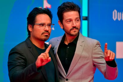 El actor Diego Luna y Michael Pena.