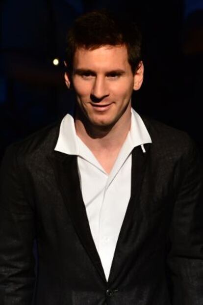 Lionel Messi vestido por Dolce & Gabbana.