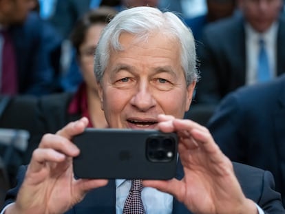 Jamie Dimon, presidente y consejero delegado de JPMorgan Chase, en una comparecencia en diciembre pasado en el Senado de Estados Unidos.