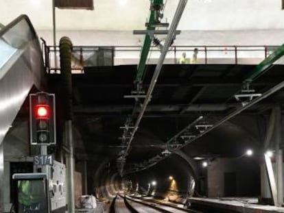 El estado del túnel el pasado 24 de octubre, cuando Adif estaba ultimando los trabajos.