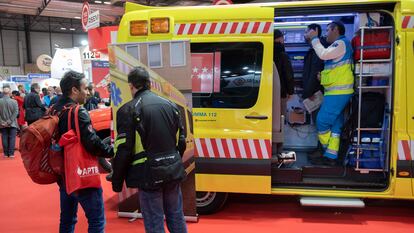 Ambulancia en la edición de 2020 de Futur, que este año prevé la presencia de 654 empresas y cerca de 40.000 profesionales.