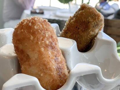 La croqueta ni fu ni fa, el rebozado más bien lo segundo