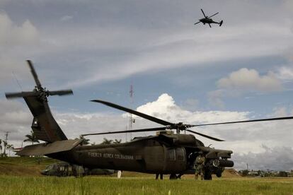 Tropas del Ejército colombiano que buscan a los secuestrados.