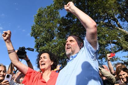 12/07/2024 La secretaria general de ERC, Marta Rovira, y el expresidente del partido, Oriol Junqueras, se reencuentran en Cantallops (Girona)
GLÒRIA SÁNCHEZ-EUROPA PRESS