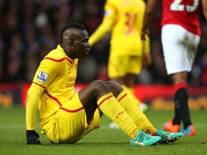 Balotelli, al partit contra el United.