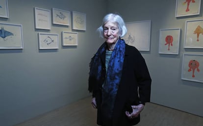 La artista Joan Jonas, en el Museo Thyssen en febrero de 2020.