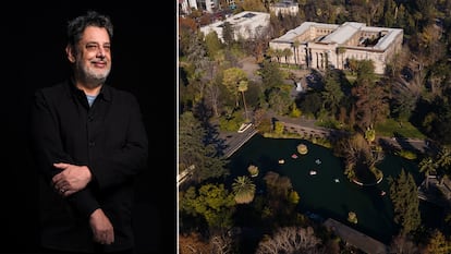 Marcos Silva, diseñador y guionista, y el Parque Quinta Normal, en Santiago de Chile.