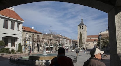 Imagen del centro de Galapagar, en la sierra noroeste de Madrid. 