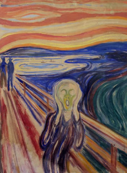 Una de las versiones de 'El grito' de Munch