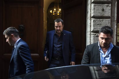Matteo Salvini el 16 de mayo en Roma.