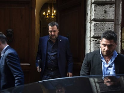 Matteo Salvini el 16 de mayo en Roma. 