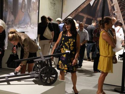 La exposición descubre todos aquellos objetos, artefactos y construcciones ideadas por Leonardo. 