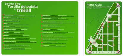 Plano de la II Jornada Gastronómica de la Tortilla de patata