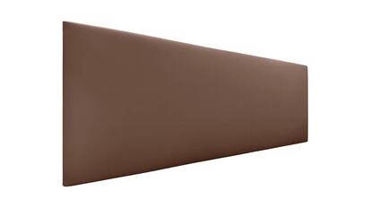 Este cabecero forrado de tela está disponible en más de 40 colores diferentes.