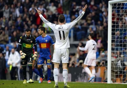 Bale, durante el Madrid-Elche. 
