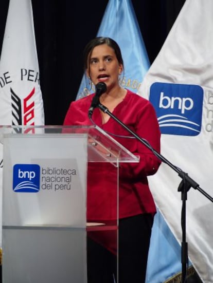 Ver&oacute;nika Mendoza, candidata del Frente Amplio peruano. 