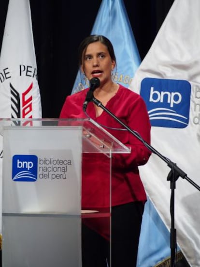 Verónika Mendoza, candidata del Frente Amplio peruano.