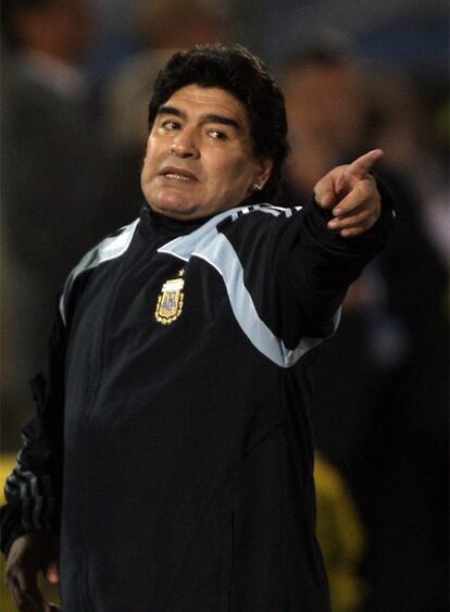 Maradona, con Argentina.