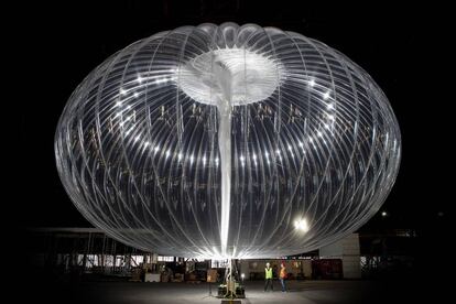 Globo del proyecto de Google para dar cobertura de Internet a zonas remotas o dañadas por catástrofes naturales.