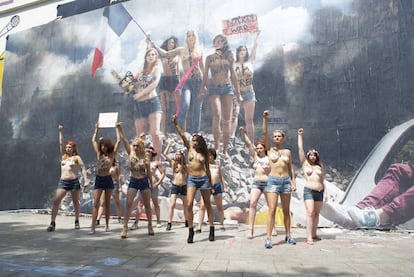 Acción de Femen en 2013.