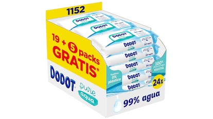 ofertas del día: pack de toallitas húmedas y suaves para bebés.