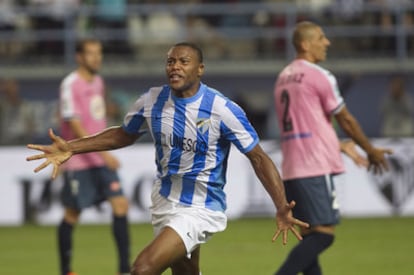 Baptista celebra su gol, decisivo.